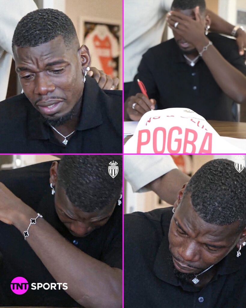 Paul Pogba in Tears As He Signs New Contract With French Club AS Monaco