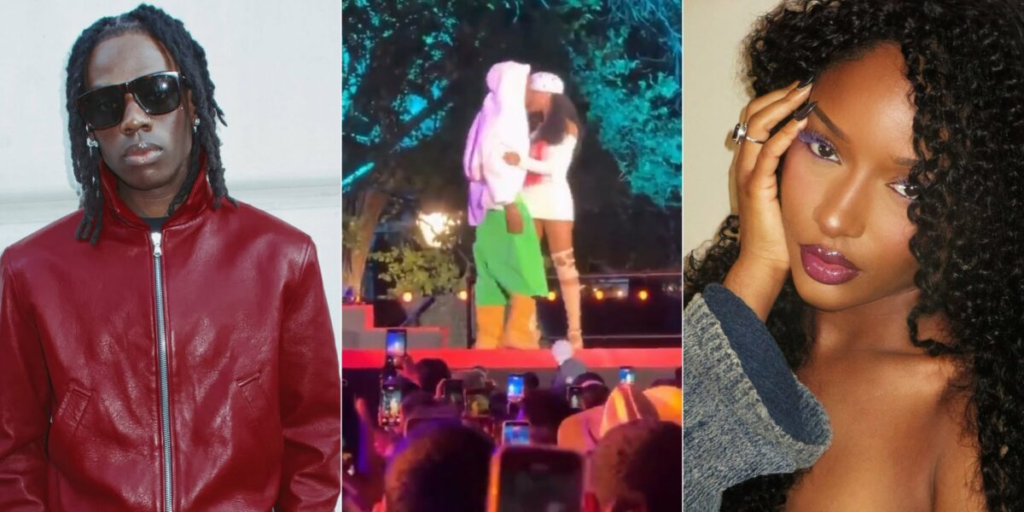 Rema and Ayra Starr Spark Dating Rumors with Onstage Kiss at Global Citizen Festival