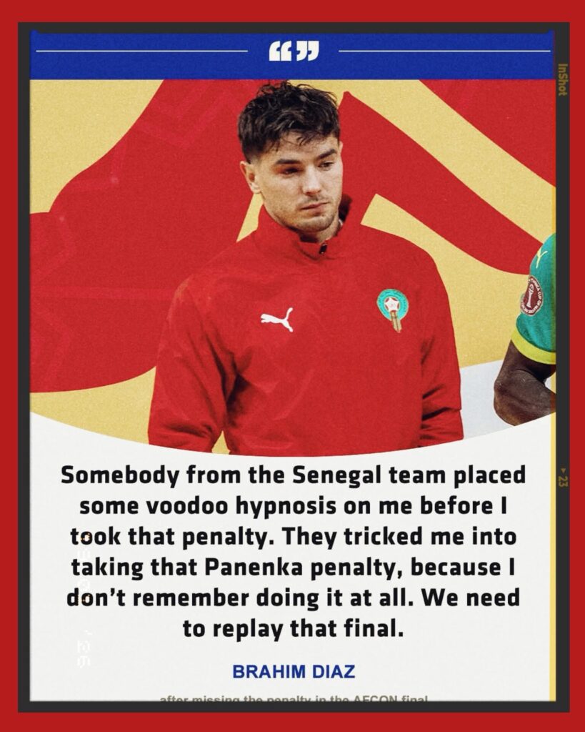 Brahim Diaz Claims Hypnosis Led to Crucial Penalty Miss Against Senegal